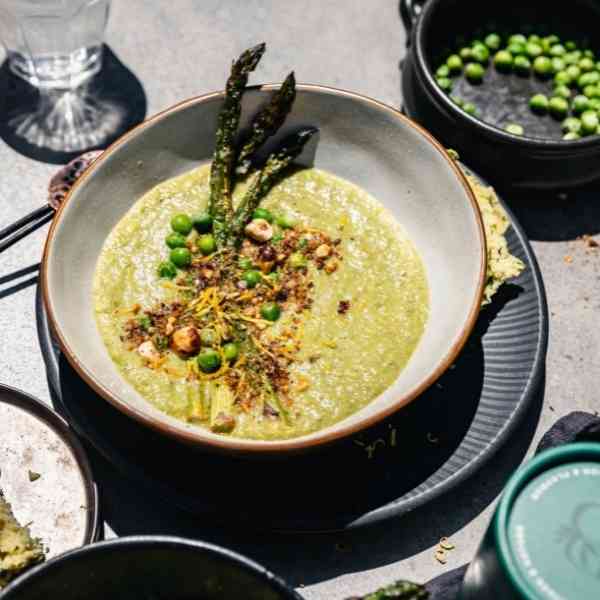 Asparagus Pea Soup Recipe